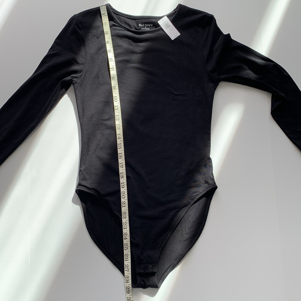 OLD NAVY BLACK BODYSUIT NWT SIZE MEDIUM - Picture 7 of 9